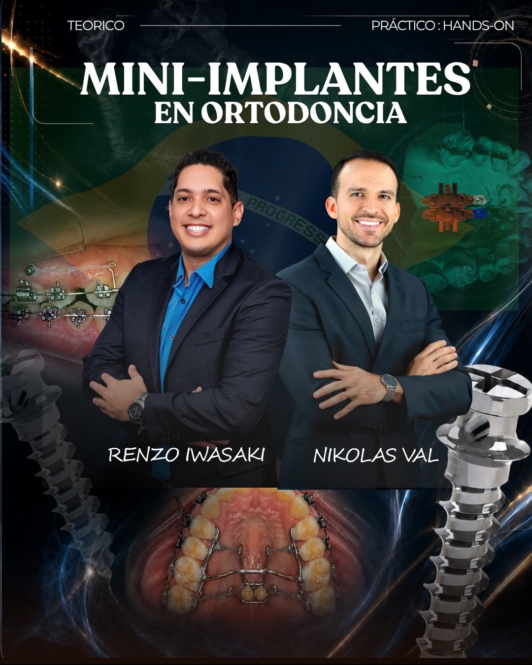 Afiche del curso Mini-implantes en Ortodoncia